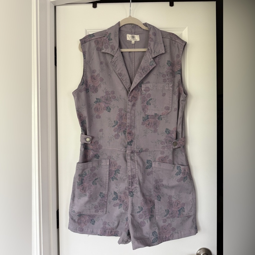 Lucky Brand Laura Ashley Printed Coverall Short